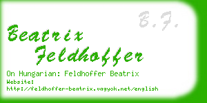 beatrix feldhoffer business card